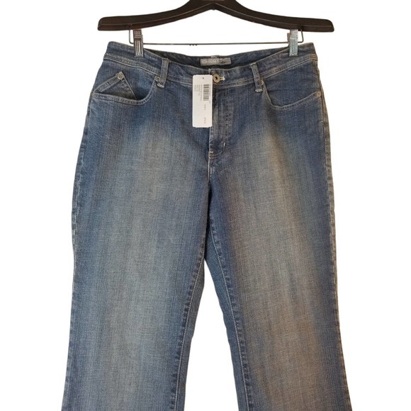 The Platinum by Chicos Straight Leg Blue Jeans Women's Size 2 Stretch 33x32 - Picture 4 of 10